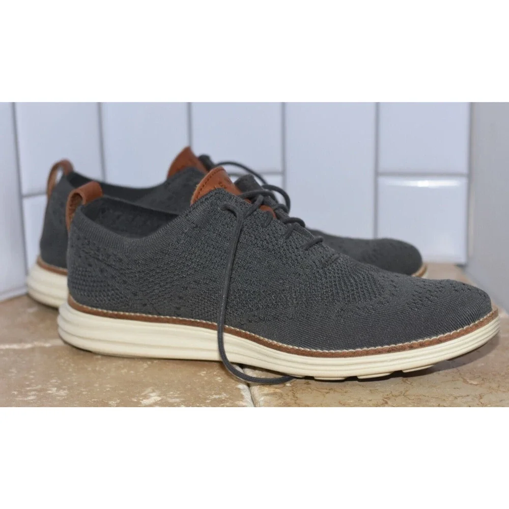 Cole Haan Men's Original Grand Knit Wingtip Oxfords Size 8